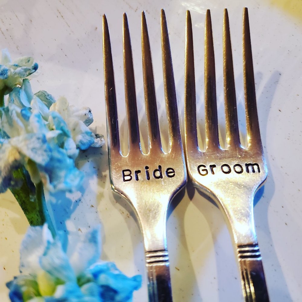 Wedding Cake Tasting Forks ~ Customizable